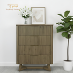 Solid Mindi Wood Tallboy with 4 Drawers | Kea
