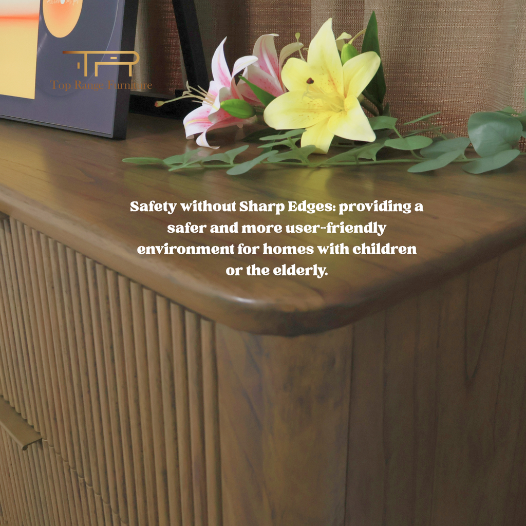 Solid Mindi Wood Tallboy with 4 Drawers | Kea