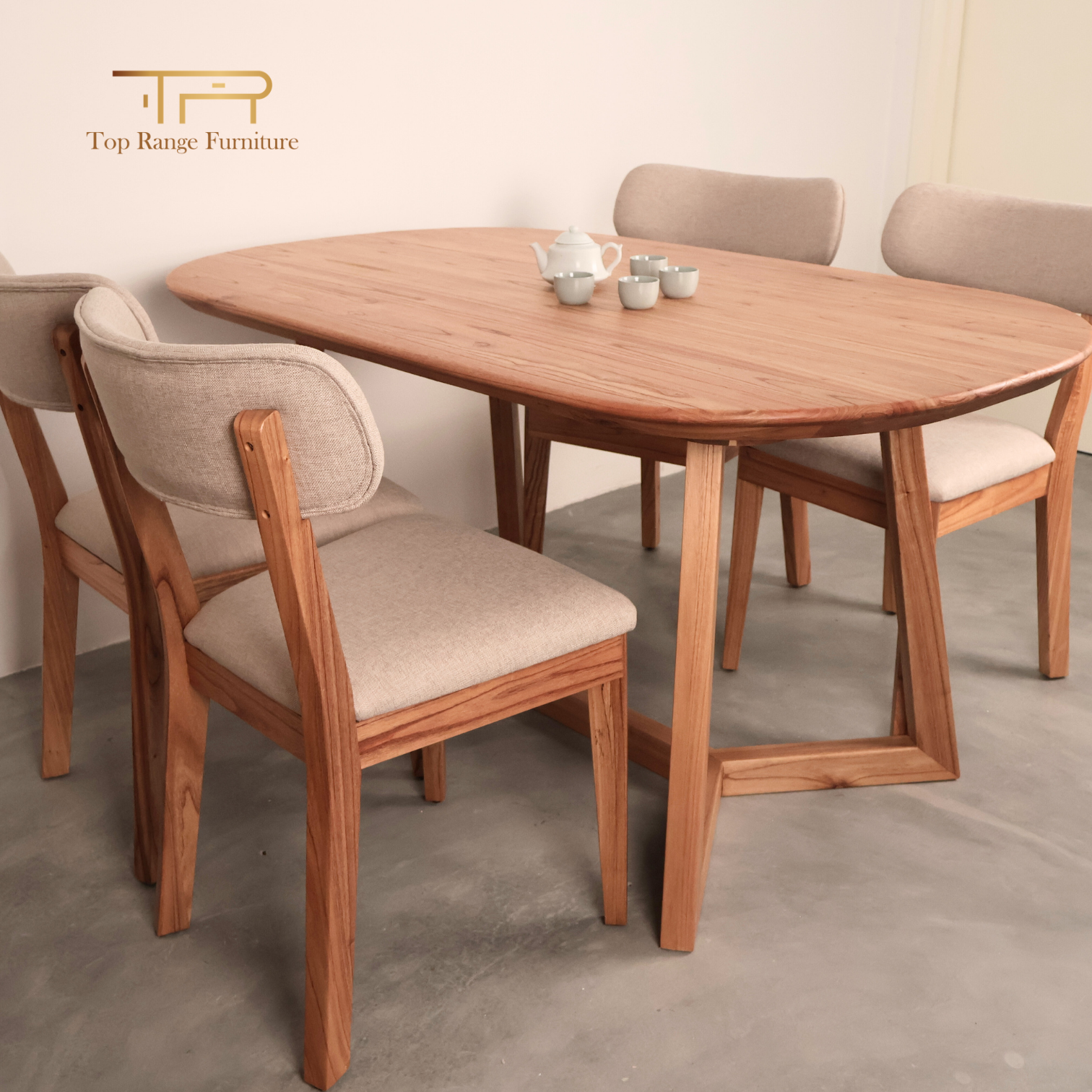 Solid Mindi Wood Long Dining Table 1500mm | Kea