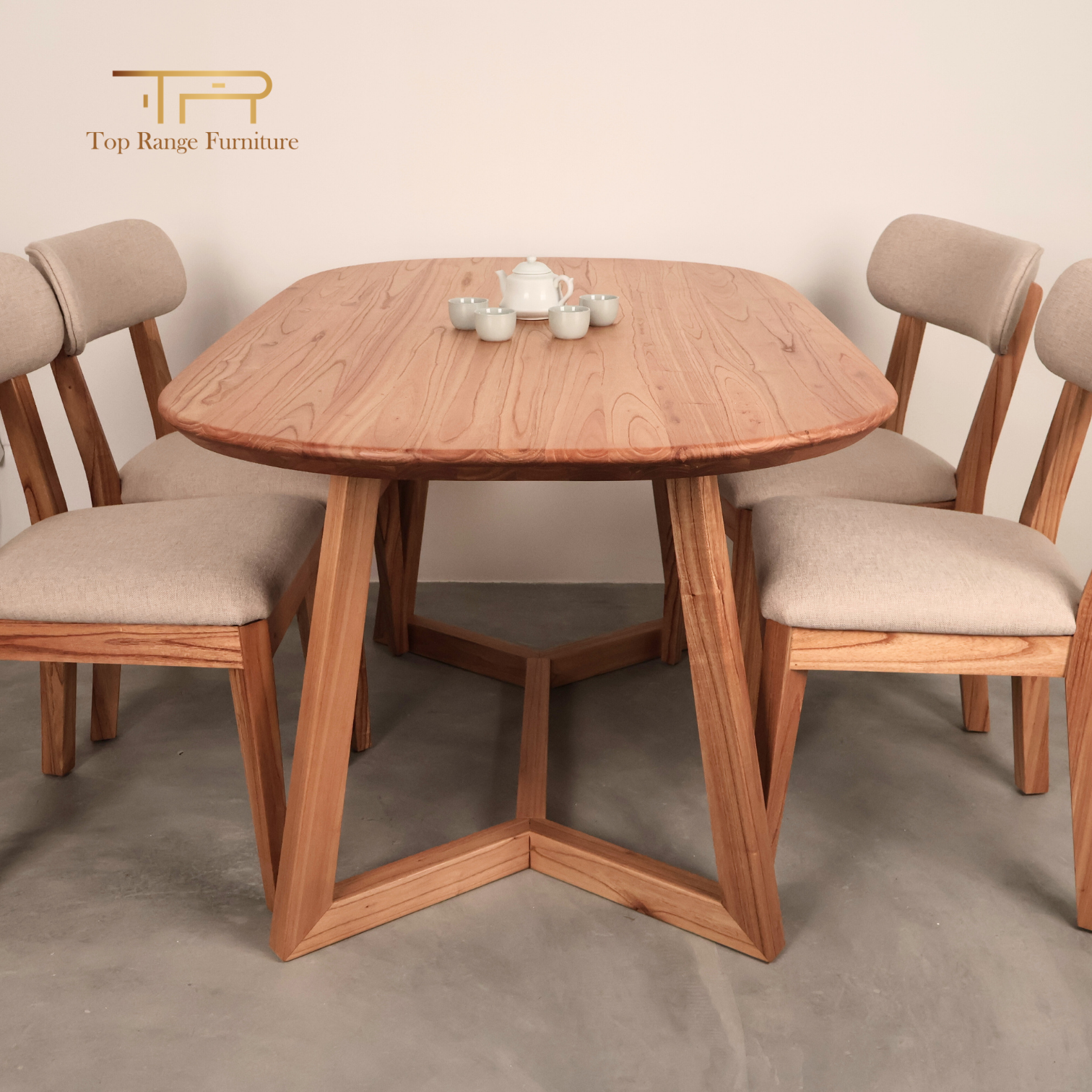 Solid Mindi Wood Long Dining Table 1500mm | Kea