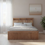 Kea | Queen Bed Frame with Headboard & Built-in Storage