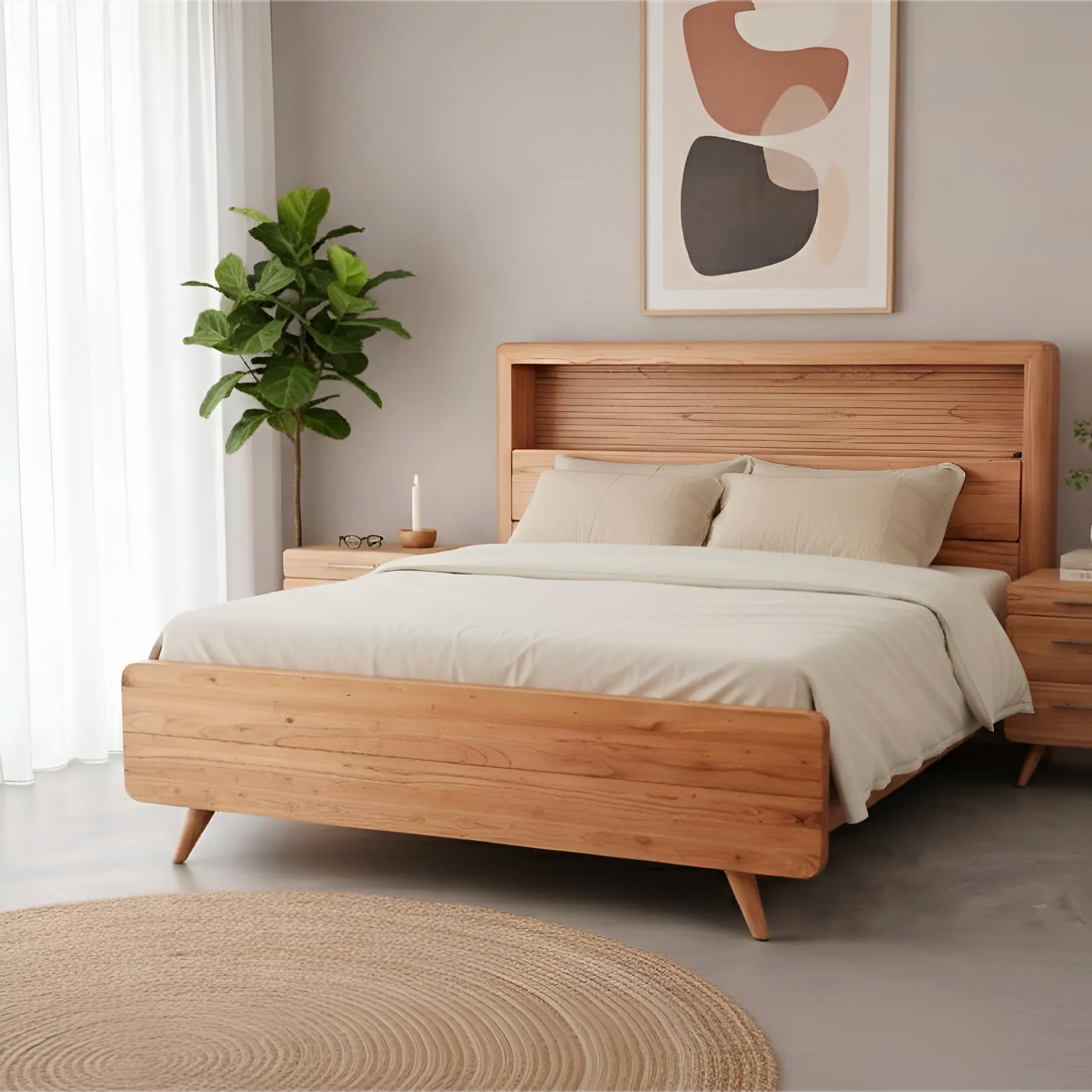 Maison | Queen Bed Frame with Built-in Storage