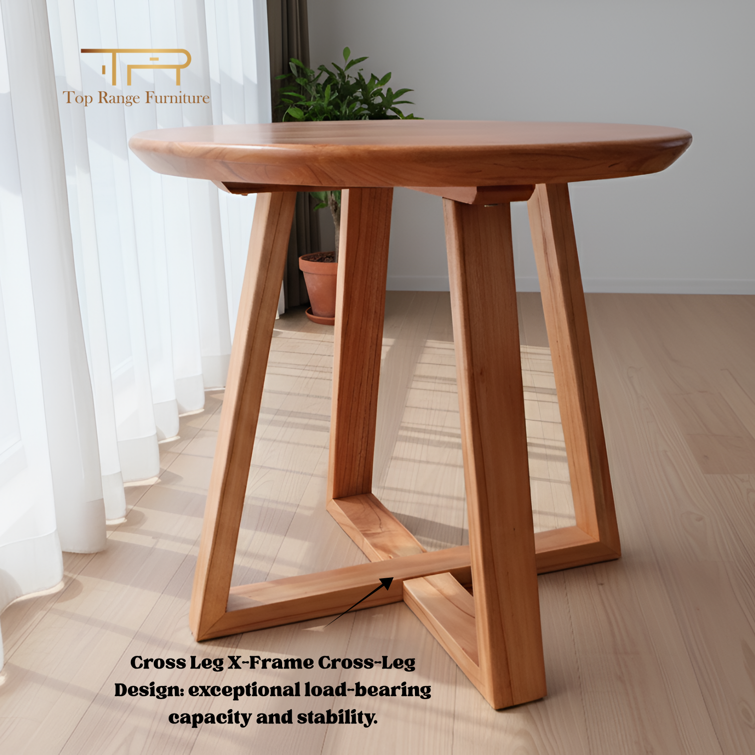 Solid Mindi Wood Lamp and Side Table | Kea