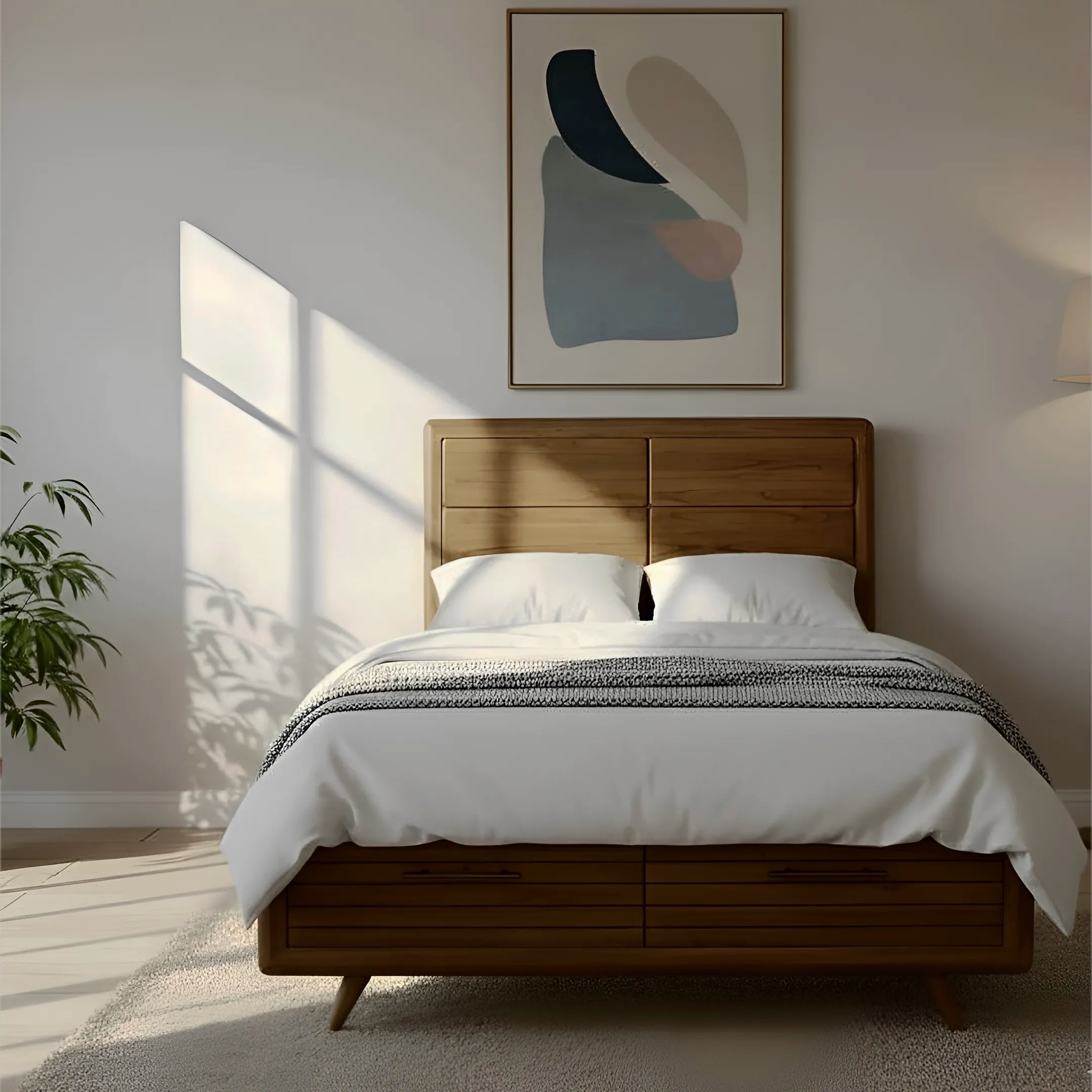 Motala | Queen Bed Frame with Footend Storage