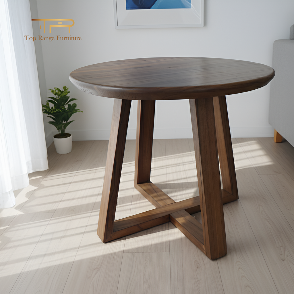 Solid Mindi Wood Lamp and Side Table | Kea